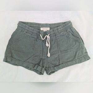 Women's Green Casual Shorts